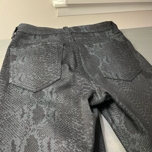Joe's Jeans Black Snake Print Skinny Jeans
